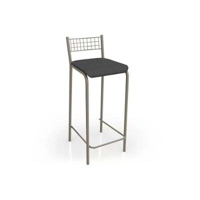Banqueta Sala de Jantar Gênova 1B705NK 1 Un Níquel/Courano Preto - Kappesberg