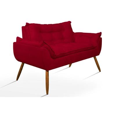 Sofá Poltrona Namoradeira ? Sala De Estar - Vermelha