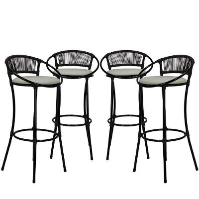4 Banquetas Havaí Branco Gelo