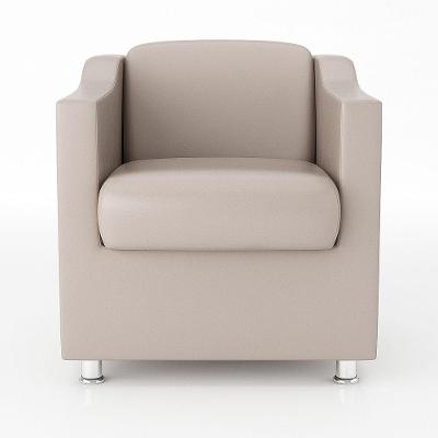 Kit 03 Poltrona Para Recepção Clínica Médica Decor Bege