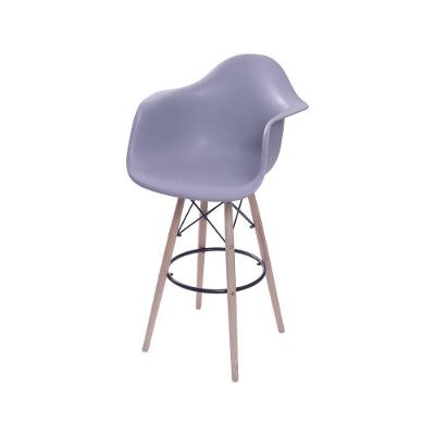 Banqueta Eames Dkr Com Braço Cinza