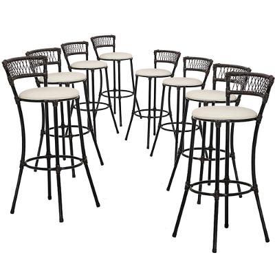 Kit Banquetas Alta Forts Fibra Uv Floral Gelo