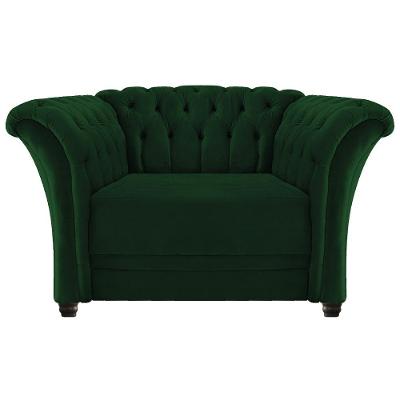Poltrona Decorativa Chesterfield Verde