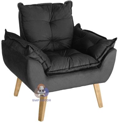 Poltrona Opala Preta Su Decor