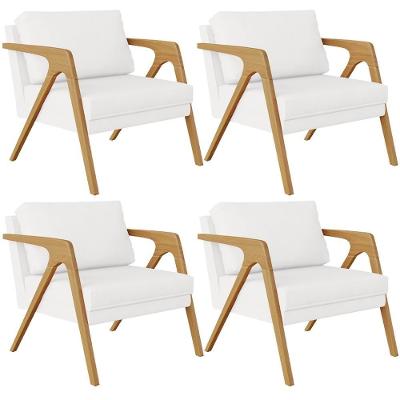 Kit 04 Poltrona Pietra L02 Corano Branco