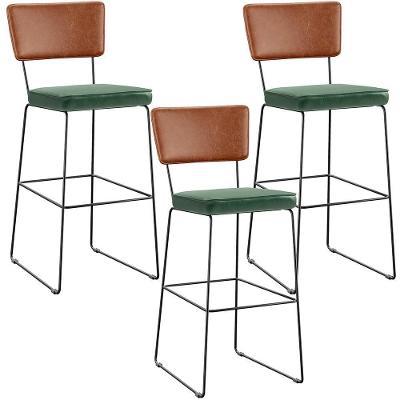 Kit 03 Banquetas Altas Camel Facto Verde Musgo