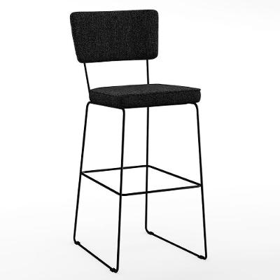 Banqueta Alta Para Cozinha Allana L02 Chumbo