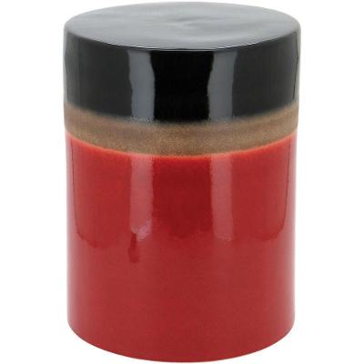 Rebekah Banqueta 44X33X33Cm Cerâmica Vermelho