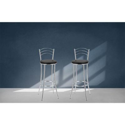 Kit 2 Banquetas com Encosto Treparoni Preto