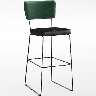 Banqueta Alta Cozinha Allana L02 Facto Verde Musgo Preto