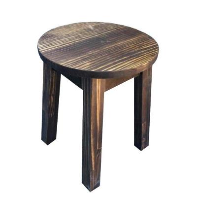 Banqueta Baixa de Madeira Maciça Moveis Neppel