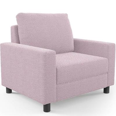 Poltrona Malta Bouclê Rosê