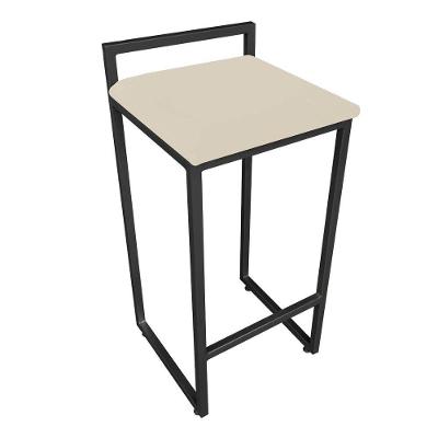 Conjunto 02 Banquetas Pietra Suede Bege