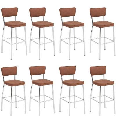 Kit 8 Banquetas Haidê Gourmet Para Bancada-assento Facto Fendi