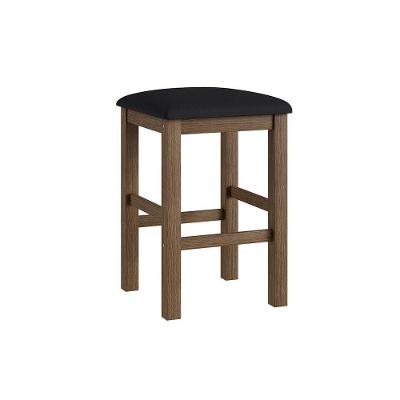 Conjunto De 2 Banquetas Estofadas Móveis Canção 2909 Ameixa Negra