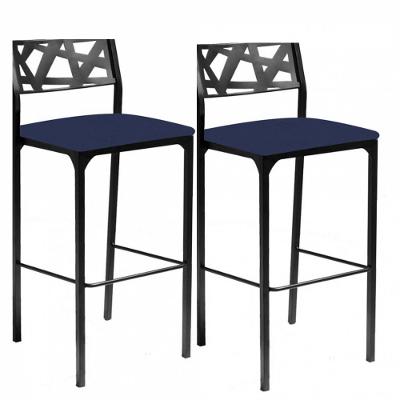 Kit 2 Banquetas Luiza Azul Marinho