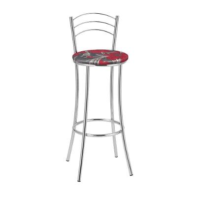 Kit 2 Banquetas Cromadas Bc26a Assento Espuma D15