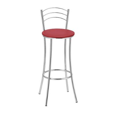 Kit 2 Banquetas Cromadas Bc26a Assento Espuma D15