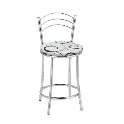 Kit 2 Banquetas Cromadas Bc26c Assento Espuma D15
