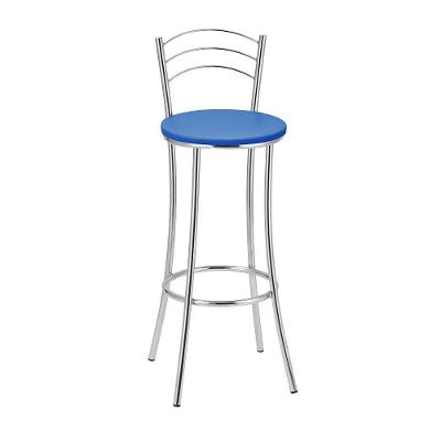 Kit 2 Banquetas Cromadas Bc26a Assento Espuma D15