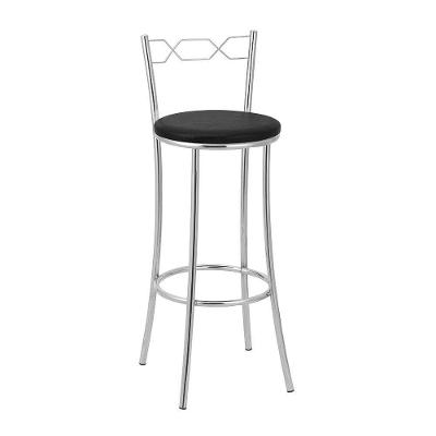 Kit 2 Banquetas Cromadas Bc51a Assento Espuma D15
