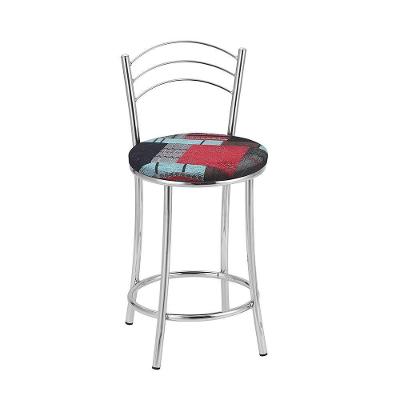 Kit 2 Banquetas Cromadas Bc26c Assento Espuma D15