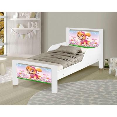 Mini Cama Infantil Adesivada Skaye Branco