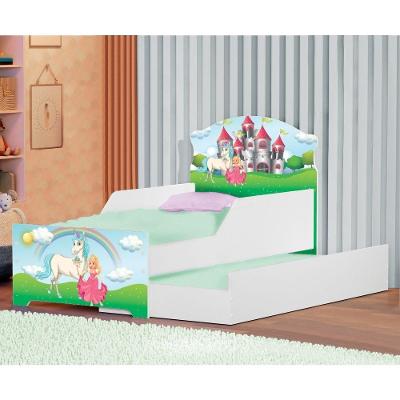 Mini Cama Infantil Com Auxiliar Pop Reino Da Princesa