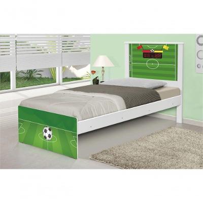 Cama Solteiro Adesivada Futebol Gramado