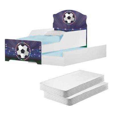 Mini Cama Infantil Com Auxiliar Com Colchões