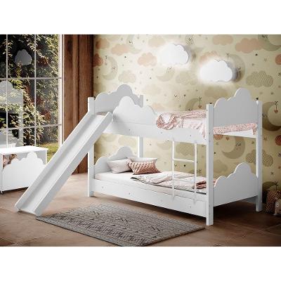 Beliche Infantil Com Escorregador Juvenil - Branca - Branco