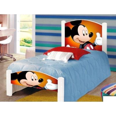 Cama Infantil Solteiro Mickey Colchão Branco