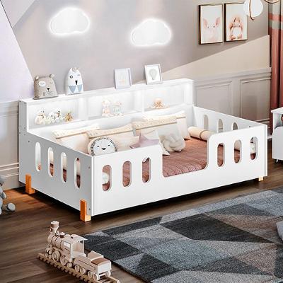 Cama Infantil Design Montessoriana Com Nicho Branca Branco