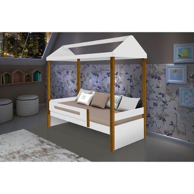 Cama Infantil Montessoriana Sara Branco/amêndoa Branco