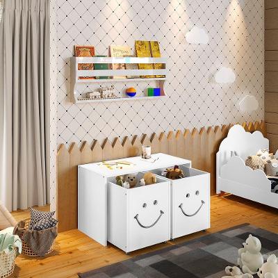Mesa Infantil Montessoriana Alegra Com Nichos Branca Branco