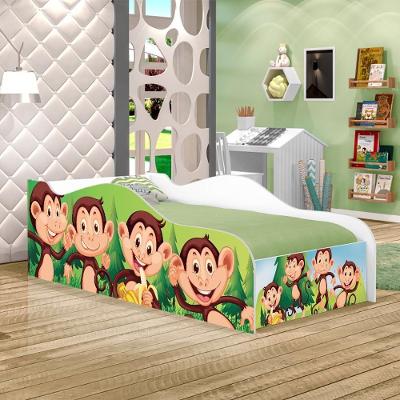 Cama Fun Macacos Solteiro Com Colchão
