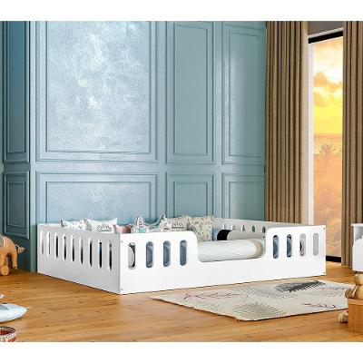 Cama Casal Infantil Montessoriana Helo Branco - Cor: Branco