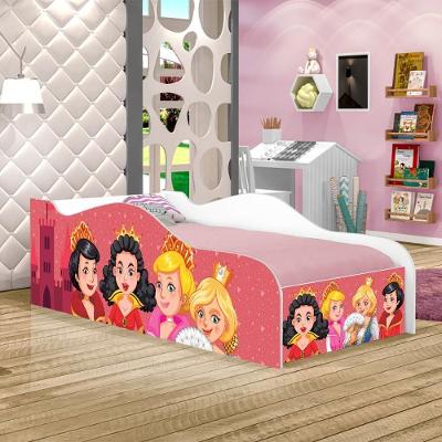 Cama Like Princesas De Coroas Solteiro Com Colchão