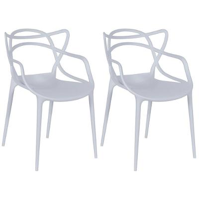 Kit 2 Cadeiras Allegra - Cinza