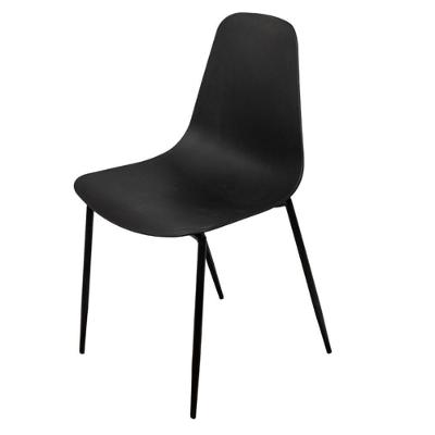 Cadeira Abi Polipropileno Preto Base Metal