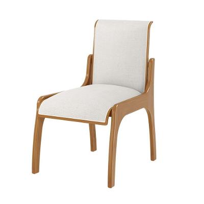 Cadeira Sala De Jantar Pedri Linho Off White/Imbuia