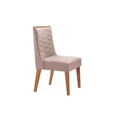 Kit 2 Cadeiras Sala Jantar Dafne 2 Un Imbuia/Veludo Creme - Rufato