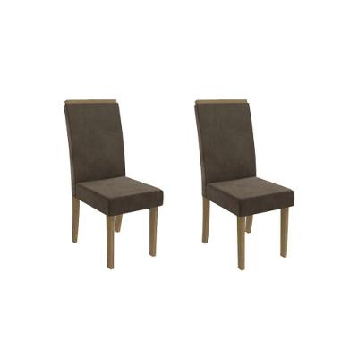 Kit 2 Cadeiras Sala Jantar 2CAD142 2 Un Marrom - Kappesberg