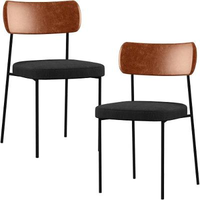 Kit 02 Cadeiras Sala De Jantar L02 Camel Chumbo