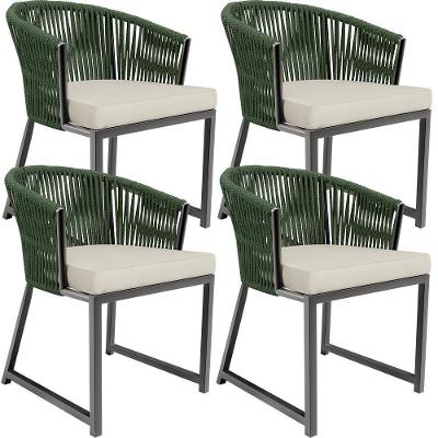 Kit 04 Cadeirass Para Área Gourmet Cozinha Bethari D04 Verde