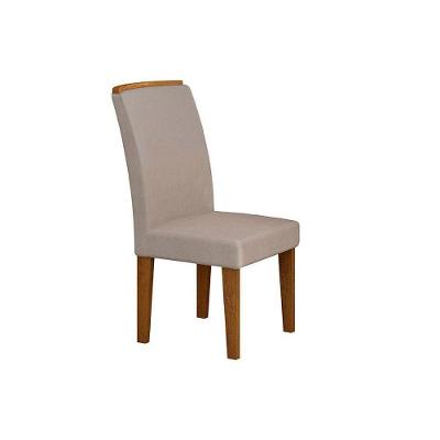 Conjunto: Mesa Sala Jantar Imperatriz C/ Tampo Madeirado C/ Vidro Canto Reto 180cm + 6 Cadeiras Lunara Imbuia/ow/chocolate - Rufato