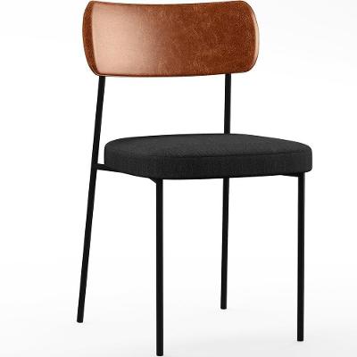 Cadeira Para Sala De Jantar Melina L02 Camel Chumbo
