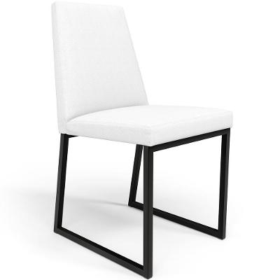 Cadeira Sala De Jantar Preto L02 Corano Branco