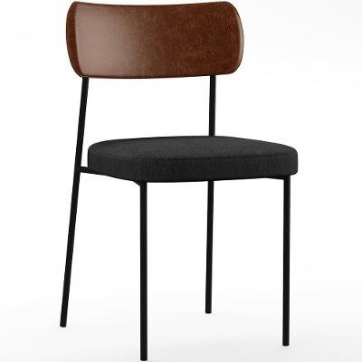 Cadeira Para Sala De Jantar Melina L02 Marrom Chumbo