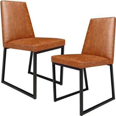 Kit 02 Cadeiras Sala De Jantar L02 Camel
